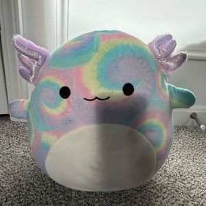Squishmallows Vivie The Tie Dye Axolotl 12 Inches NWT